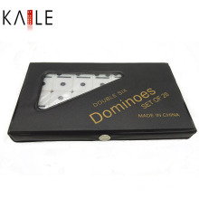 Elfenbein Dominoes Double 6 PVC Box Verpackung